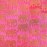 Pink elephant print
