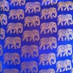 Blue elephant print
